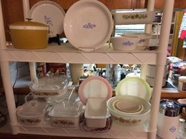 Corning Blue Cornflower and Spice of Life, Pyrex Nesting Bowls