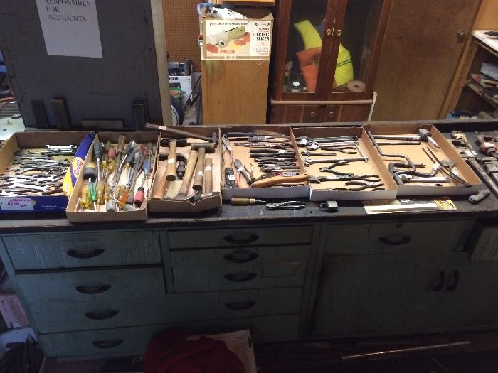 Hand Tools, Screwdrivers, Wreches, Pliers, Etc.