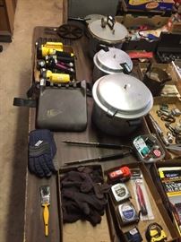 Pressure Cookers, Tape Measures, Flashlights