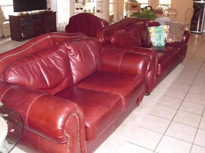 Leather Sofa and love seat