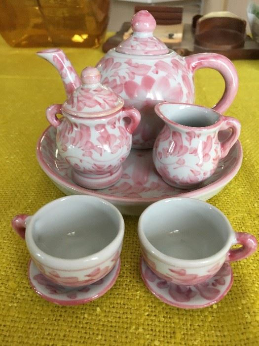 Child's china tea set