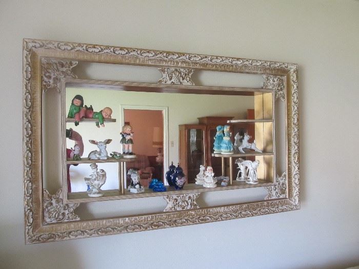 Great mid-century style mirrored display