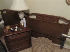 King size Bed Frame/Nightstand