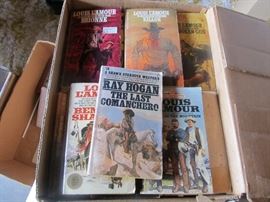 Louis L'Amour Western Paperback Books 2 Boxes full One PRICE for ALL!!!!