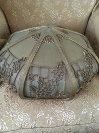 great old slag glass lamp