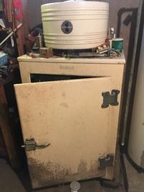 very old refrigerator AND IT WORKS!