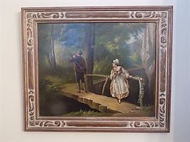 Pair of Antique Oil Paintings 1 of 2