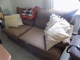 Den Sofa and Loveseat