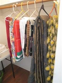 Linens include vintage quilts, needlepoint towels and pillow cases, patchwork quilt