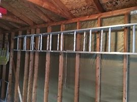 Aluminum extension Ladder.