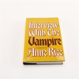 Anne Rice 1976 "Interview with the Vampire" Hardcover Book: A hardcover 1976 edition of Anne Rice’s Interview With The Vampire. This hardcover edition was published in the United States by Alfred A. Knopf, Inc., New York, in 1976.