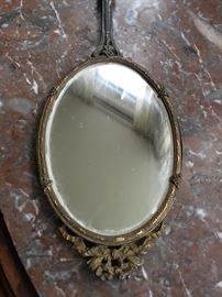 Clear Un-Tinted Side of Double Sided Handheld Vanity Mirror