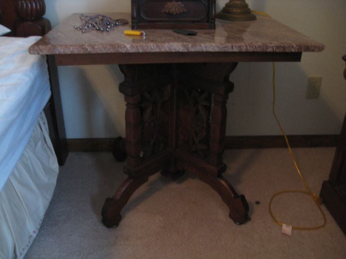 Marble top table ca. late 1800's