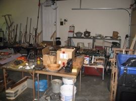 Various tools in garage