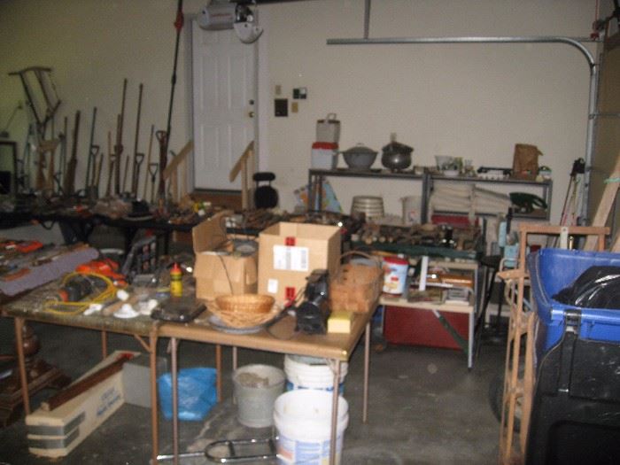 Various tools in garage