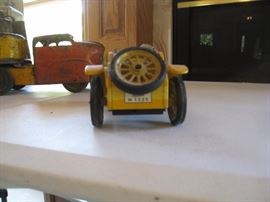 Rear of Vintage car Schuco Mercer 1225