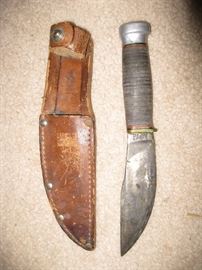 early 1900's knife with sheath