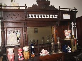 Ca. late 1800's East Lake ornate Organ crown -rails