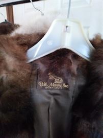 Bill Marre' Inc label on short mink jacket