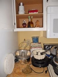 Small George Foreman type grill and cake pans