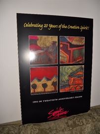 1995-96 Spirit Square twentieth anniversary season poster--lots of color and in great shape
