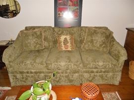 Green 3 cushioned sofa by Lexington