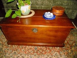 Dovetailed wooden chest
