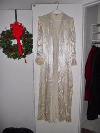 Vintage satin dressing gown