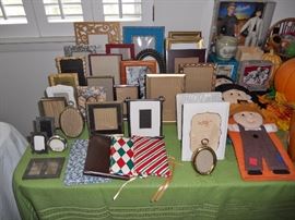 Big choice of picture frames--vintage and "new"
