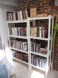 Lots and lots of hardback and paperback books--nice selection