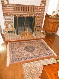 One of 3 Oriental rugs--approximate size 3' X 5"--most likely Karastan