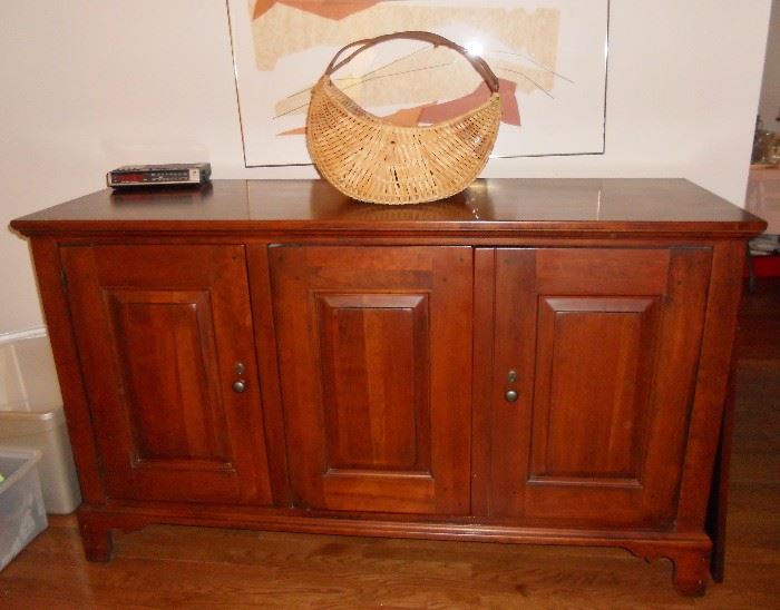 Beautiful Bob Timberlake entertainment cabinet--great storage and display if repurposing is desired