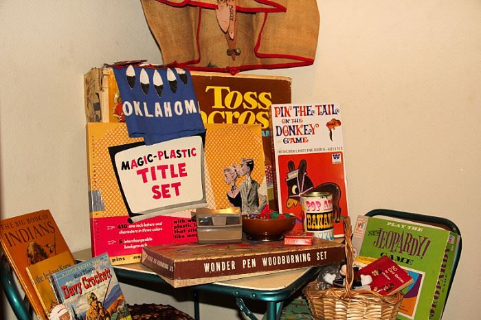 Vintage toys galore- Fisher Price, Lego, Tinkertoys, board games, dolls, trucks!