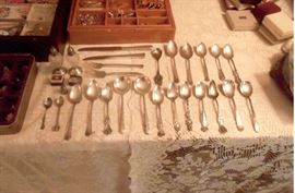 Reese Sale Sterling silver souvenir spoons some flatware