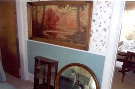 Reese Sale large picture, curio cabinet round mirror