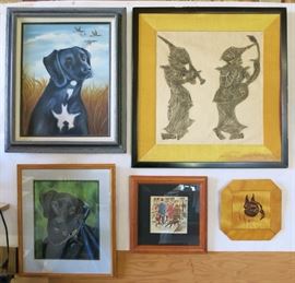 Paintings, prints, pictures (just a sample of many vintage prints/pictures)