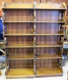 Vintage wooden display/book shelves