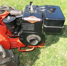 Vintage Simplicity garden tractor w/ attachments