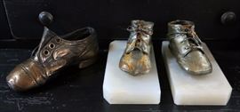 Bronze baby shoes