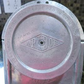 Aridor glass container, dated 1917