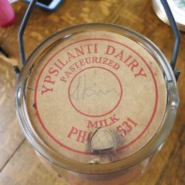 Ypsilanti Dairy top of 1 gallon bottle