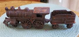 Antique locomotive w/ coal car