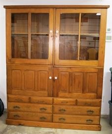 Antique Pennsylvania Railroad Depot Cabinet