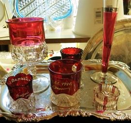 Ruby flash dated items, some dated 1906