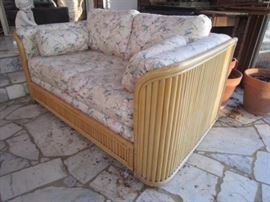 Bamboo love seat with matching sofa