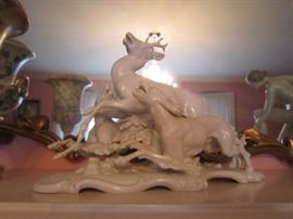 Rosenthal-damaged leg on stag