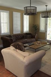 Restoration Hardware KENSINGTON Leather Sofa