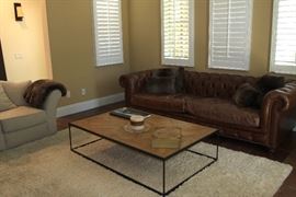 Kensington Leather Sofa from Restoration Hardware