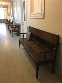 Mission Style Oak Benches 