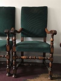 Antique Carved Frame Throne Chairs 